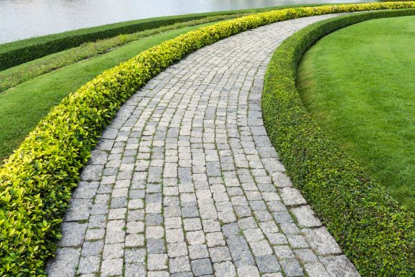 Sidewalk Pavers Installation